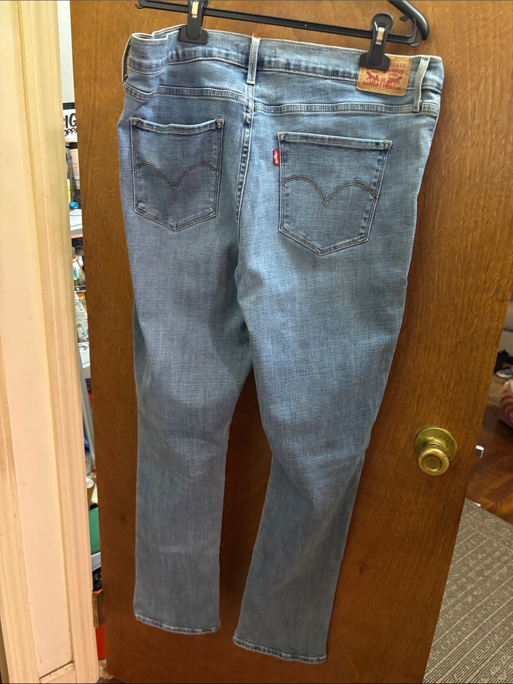 Levi's Women's Faded Blue Straight Leg Jeans